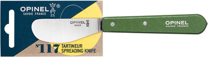 OPINEL Essential No.117 Spreading + Butter Knife, Painted Hornbeam Wood Handles, Made in France (Natural)