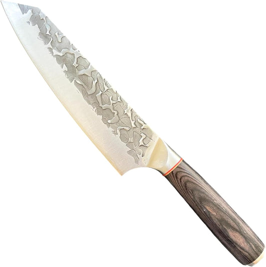 VICIUS Stealth 8-Inch Kiritsuke Knife Type Y – Precision Forged Blade for Professional Slicing, Chopping, and Multi-Use Kitchen Tasks