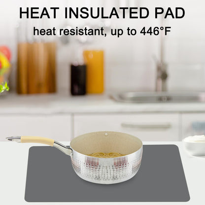 Extra Large Dark Green Countertop Mat - Silicone Table Kitchen Desk Mat - Non-Slip & Heat Resistant - Dinner Placemat Pastry Dough Rolling Mat - Colors B