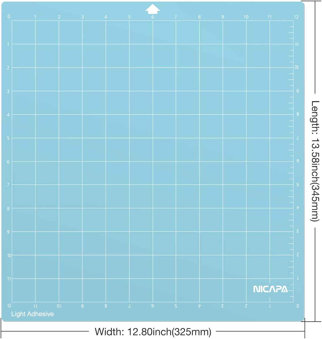 Cutting Mat for Silhouette Cameo 3/2/1 (Light-Grip,12x12 inch 3pack) Adhesive&Sticky Non-Slip Flexible Square Gridded Blue Cut Mats Replacement Accessories Set Matts Vinyl Craft Sewing