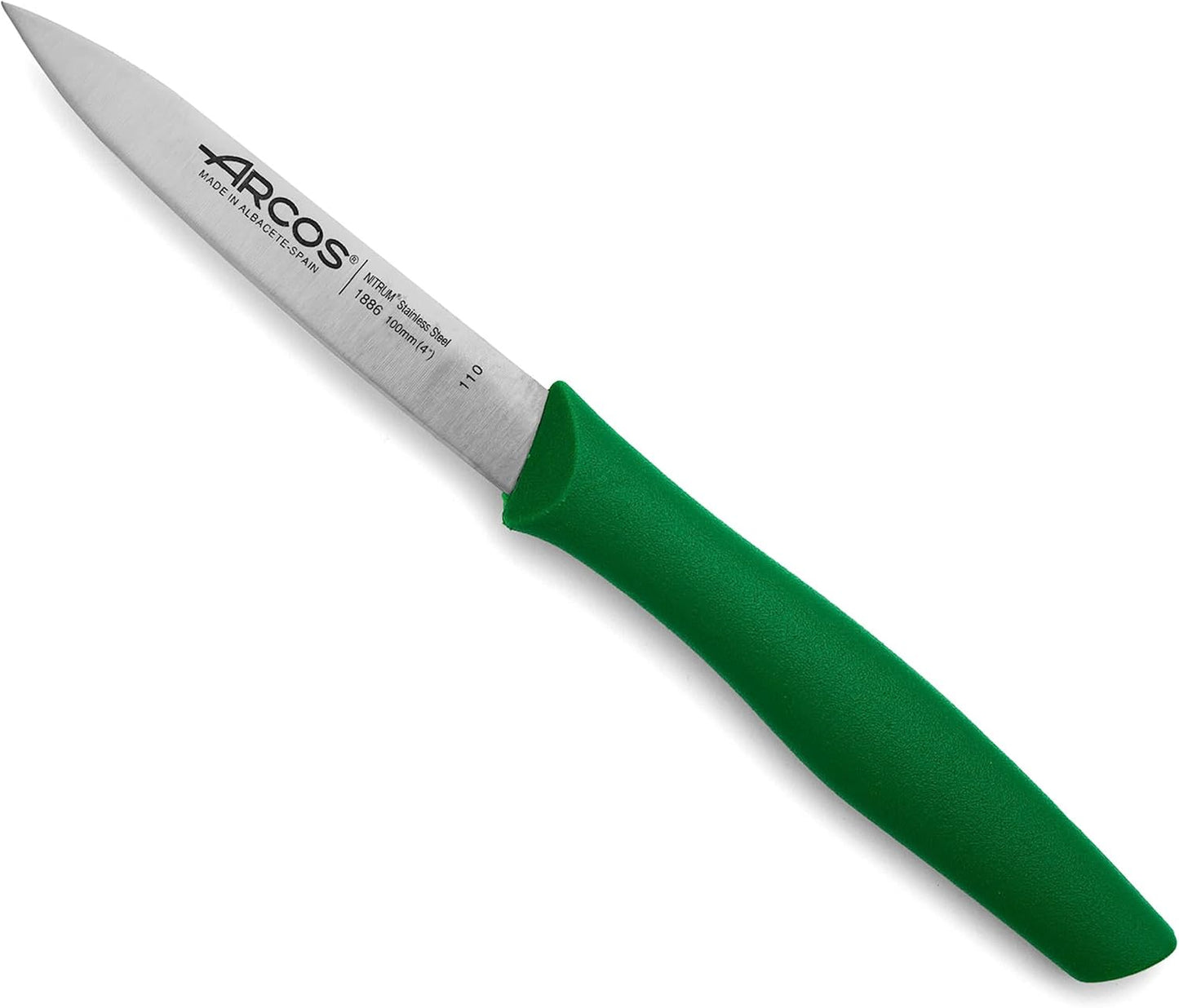 Arcos Set 3 pieces Paring Knife 3 Inch. 3 Paring Knives of Stainless Steel and Ergonomic Polypropylene Handle for Cutting Fruits, Vegetables and Tubers.. Series Nova. Color Black
