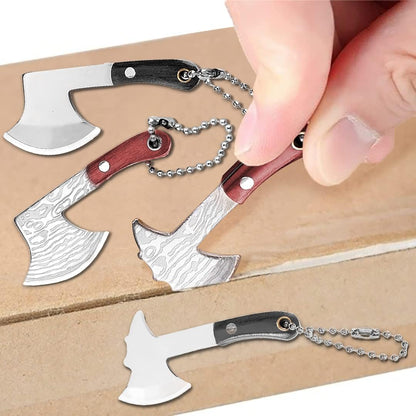 Damascus Pocket Knife Set Mini Chef Tiny Cleaver for Package Opener Box Cutter - of 4