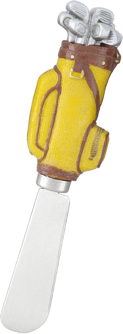 Supreme Housewares Tennis Ball Cheese Spreaders, Hand-Painted Resin Handles with Stainless Steel Blades for Spreading Cream Cheese, Butter, Jam, or Sandwich, Set of 4