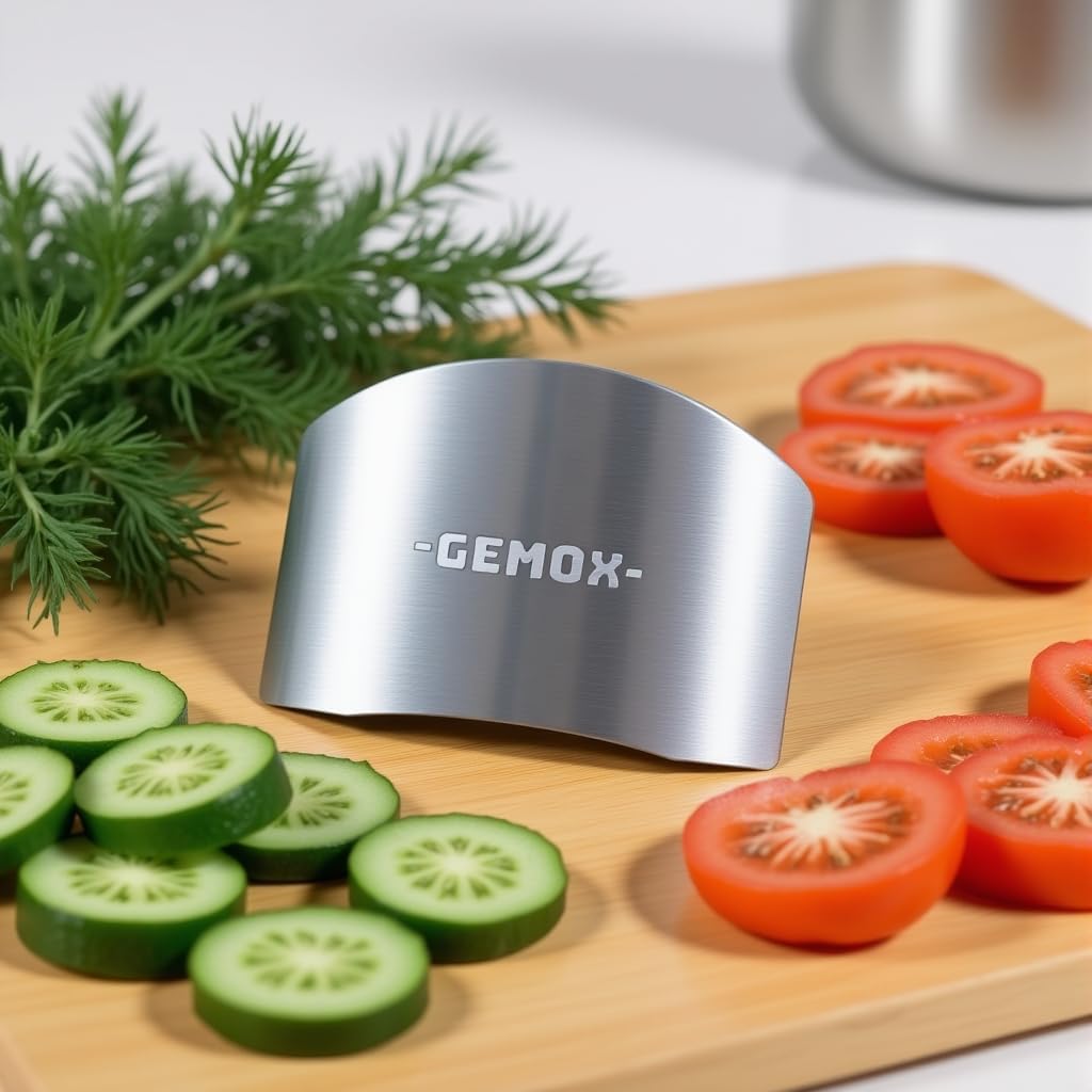 Stainless Steel Finger Guard for Slicing - Cutting Protector to Avoid Accidents when Chopping and Kitchen Safe Chop Cut Tool