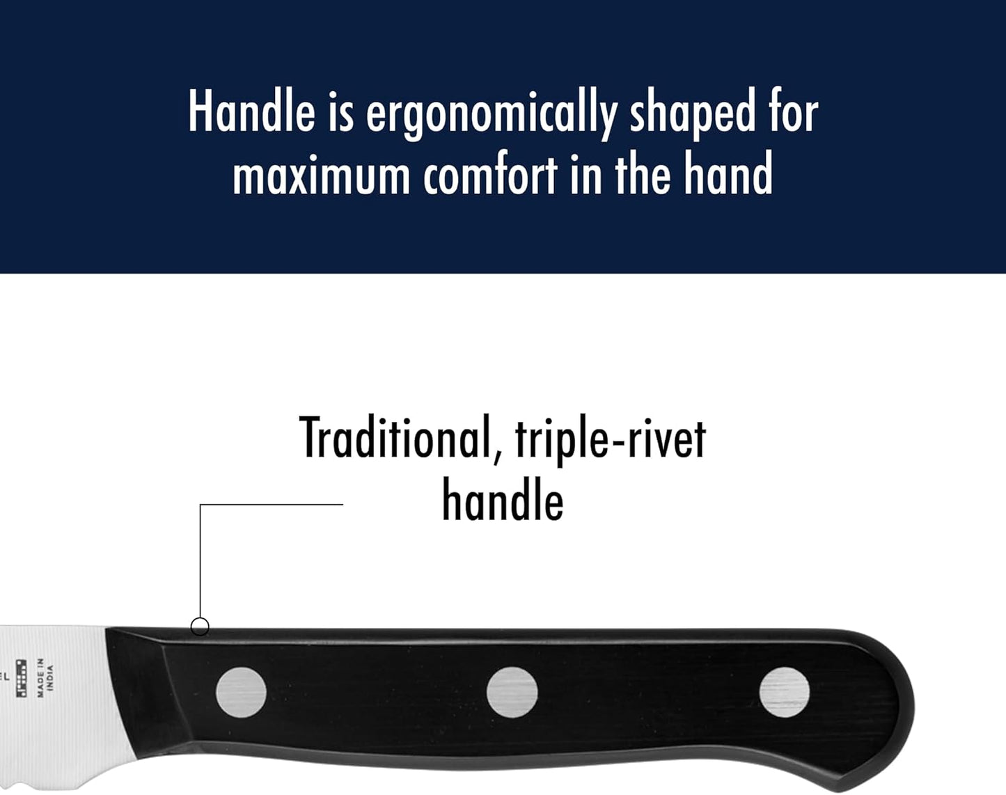 HENCKELS Solution Razor-Sharp 2-Piece Utility Knife Set, German Engineered Knife Informed by over 100 Years of Mastery, Stainless Steel