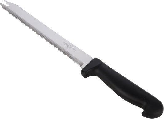 MIU France Serrated Stainless Steel Multi-Purpose Utility Knife, 8-Inch