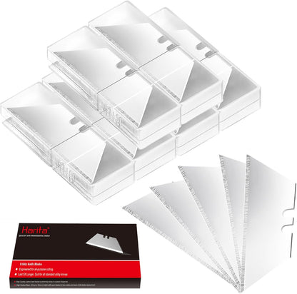 Utility Knife Blades, 30 Pack SK5 Steel Heavy Duty Box Cutter Replacement Blades with Plastic Case, Standard Size Razor Blades for Most Standard Utility Knives