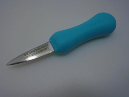 R. Murphy Duxbury Oyster Knife Light Blue High Visibility Handle Branded Blade