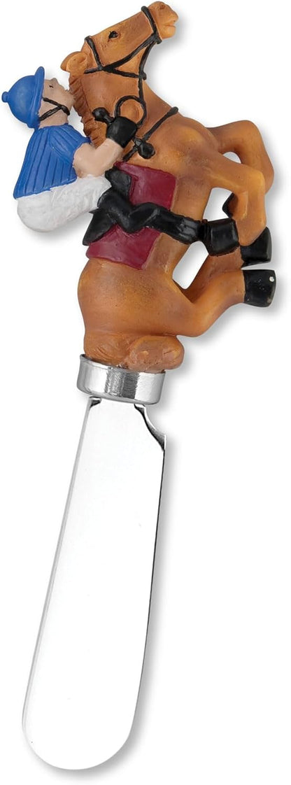 Supreme Housewares Western Cowboy Boot Cheese Spreaders, Hand-Painted Resin Handles with Stainless Steel Blades for Spreading Cream Cheese, Butter, and Jam, Assorted Designs, Set of 4