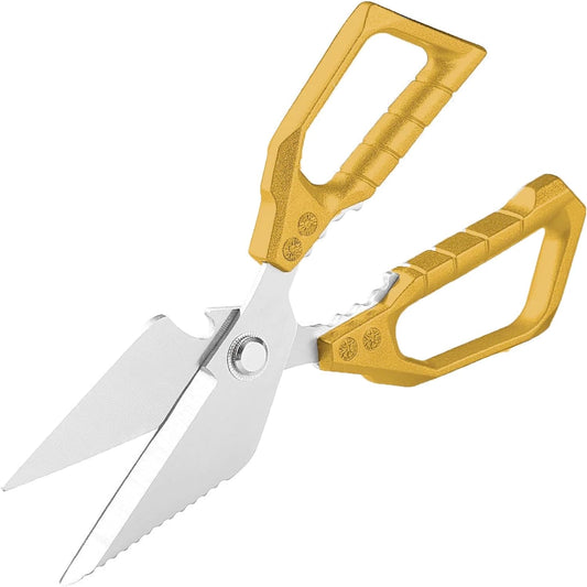 Scissors all Purpose, Stainless Steel Heavy Duty Kitchen Shears, Meat Scissors Heavy Duty Sharp Shears, Poultry Shears Bone Cutting (Sliver)