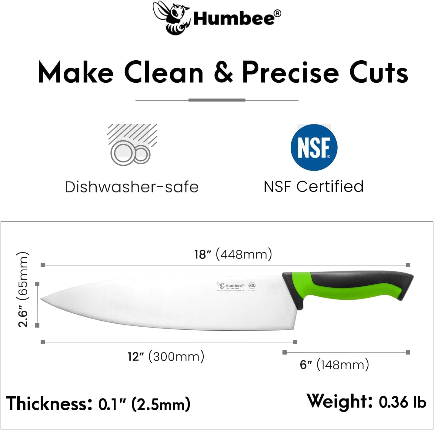 7.5-Inch Nakiri Knife, High Carbon Stainless Steel Hollow Grind Blade, Razor Sharp Edge, Ergonomic Non-Slip Handle, Cleaver Style, DT-50 Series, Orange