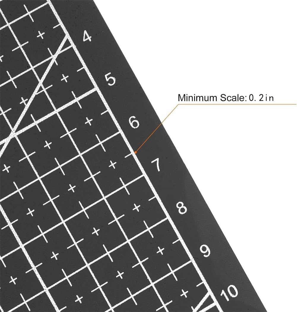 Self Healing Sewing Mat, Rotary Cutting Mat Double Sided 5-Ply Craft Cutting Board for Sewing Crafts Hobby Fabric Precision Scrapbooking Project 9inch x 12inch (A4-Black)