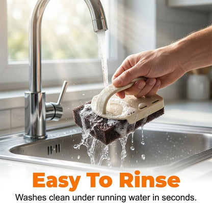 Magic Emery Cleaning Sponge Rust Remover, 2026 New Nano Carborundum Sponge, Pot Scrubber Scouring Pad Kitchen Magic Cleaning Sponge for Removing Rust Cleaning Pots and Pans (2pcs)