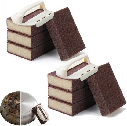 Magic Emery Cleaning Sponge Rust Remover, 2026 New Nano Carborundum Sponge, Pot Scrubber Scouring Pad Kitchen Magic Cleaning Sponge for Removing Rust Cleaning Pots and Pans (2pcs)