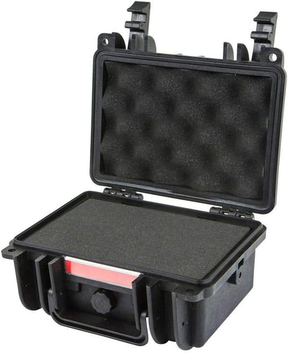 Monoprice Weatherproof/Shockproof Hard Case - Black Ip67 Level Dust and Water Protection Up to 1 Meter Depth with Customizable Foam, 10" x 9" x 7", 6.6 Liter