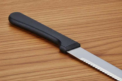 CUISINOX Black Handle Stainless Steel Steak Knives, Set of 12
