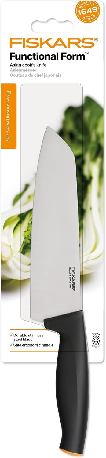 Fiskars Tomato Knife, Functional Form, Total Length: 23 cm, Japanese Stainless Steel/Plastic, 1057543