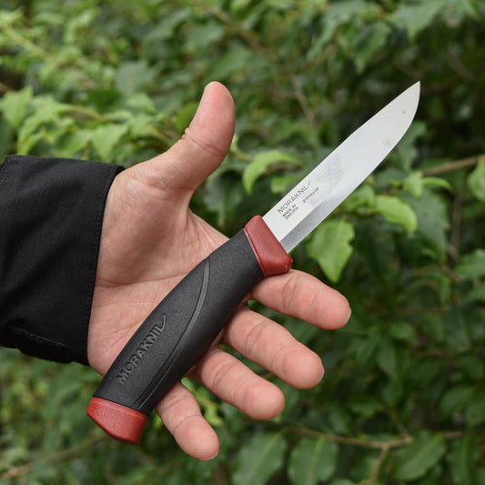 Morakniv Companion Fixed Blade Outdoor Knife with Stainless Steel Blade, 4.1-Inch, Orange (M-11824)