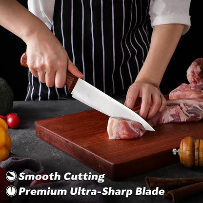 TAN REN Japanese Gyuto Chef Knife, 7 Inch Stainless Steel Chef Knife