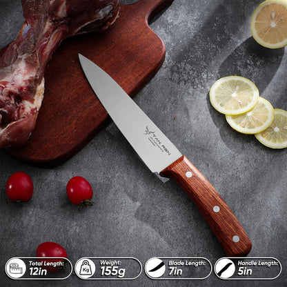 TAN REN Japanese Gyuto Chef Knife, 7 Inch Stainless Steel Chef Knife