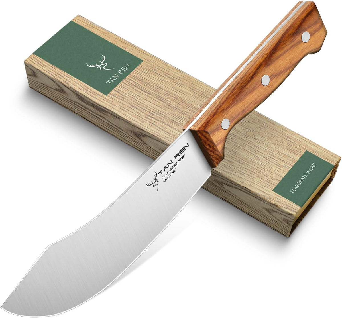 TAN REN Japanese Gyuto Chef Knife, 7 Inch Stainless Steel Chef Knife