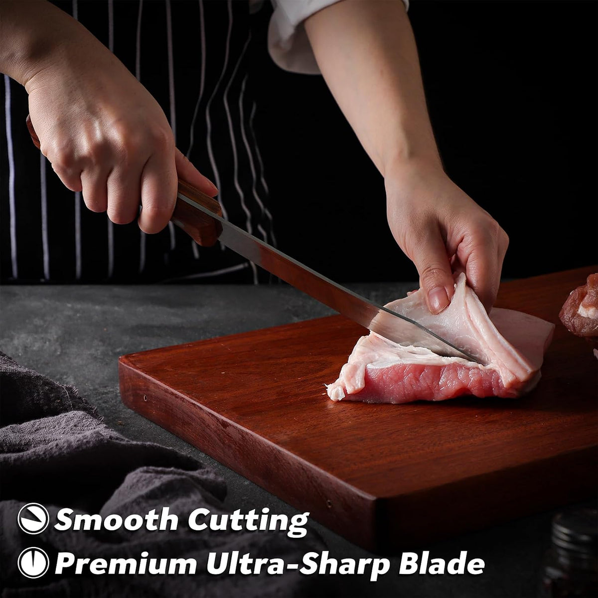 TAN REN Japanese Gyuto Chef Knife, 7 Inch Stainless Steel Chef Knife