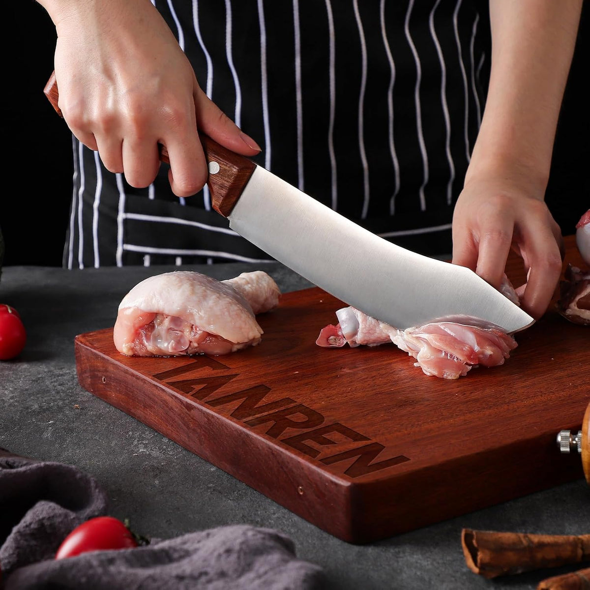 TAN REN Japanese Gyuto Chef Knife, 7 Inch Stainless Steel Chef Knife
