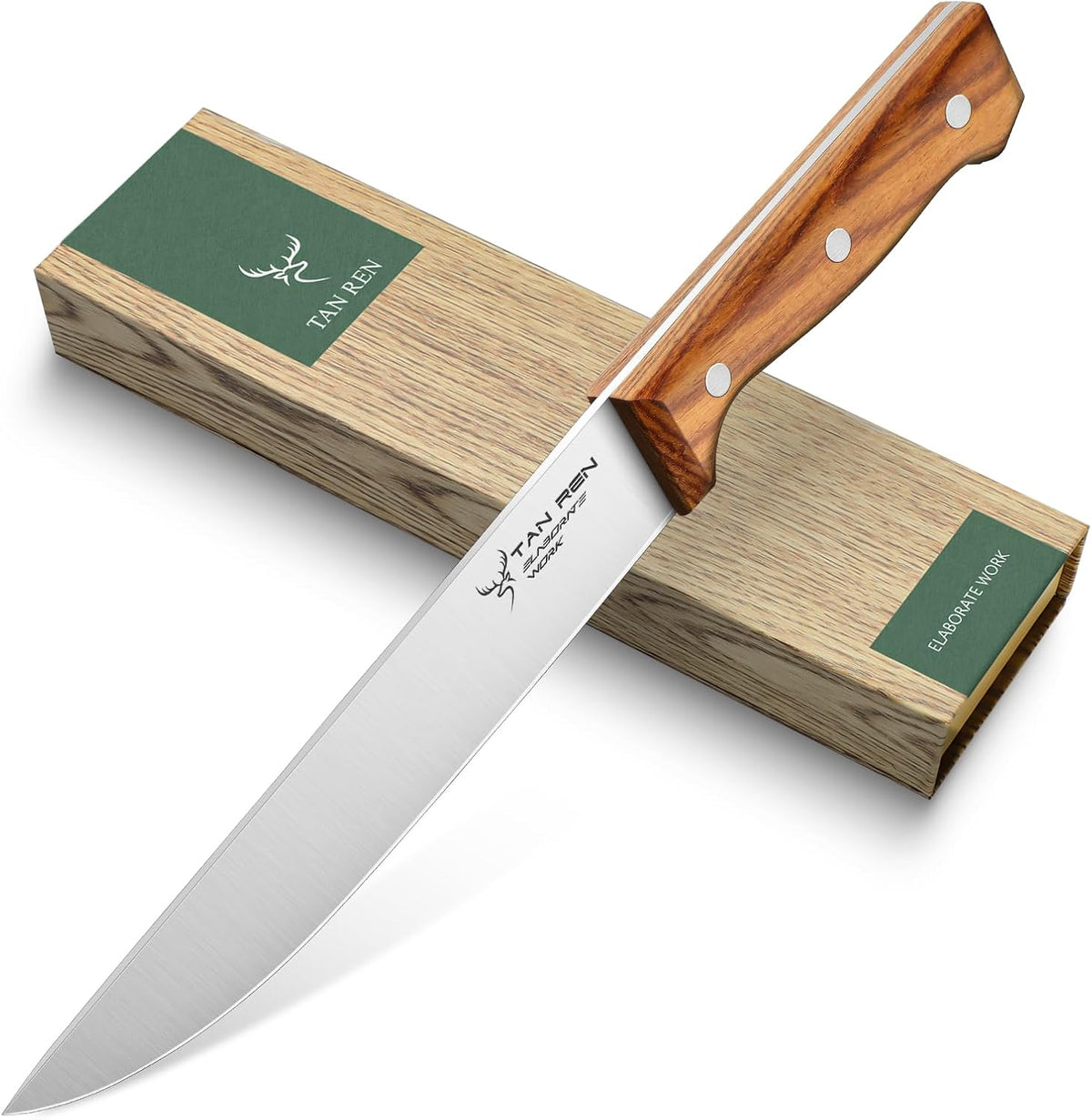 TAN REN Japanese Gyuto Chef Knife, 7 Inch Stainless Steel Chef Knife