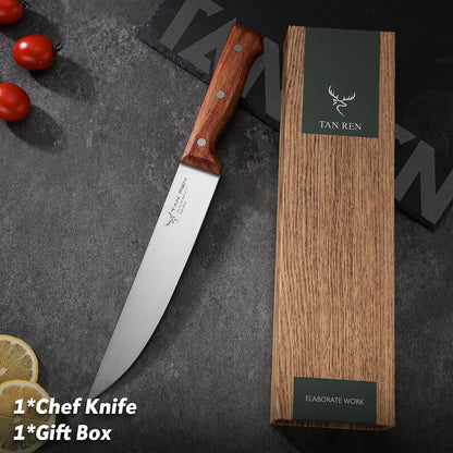 TAN REN Japanese Gyuto Chef Knife, 7 Inch Stainless Steel Chef Knife