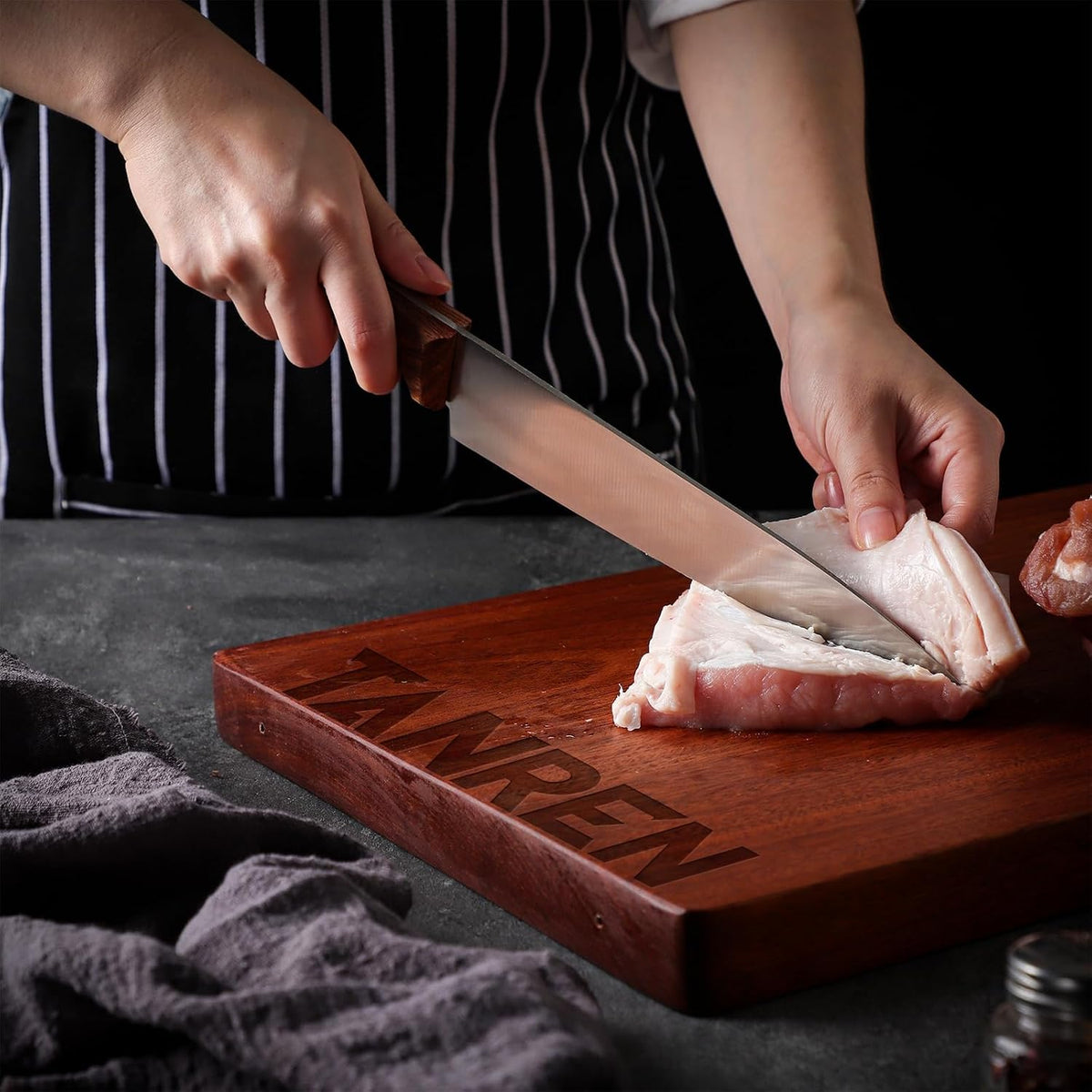 TAN REN Japanese Gyuto Chef Knife, 7 Inch Stainless Steel Chef Knife