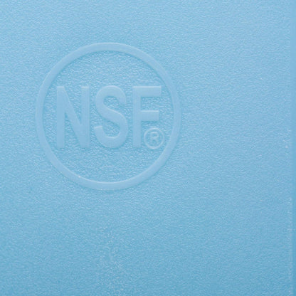 18 x 12 Large Blue Plastic Cutting Board for Fish, Seafood, Shellfish - 1/2 Inch Thick HDPP, NSF and Commercial Grade