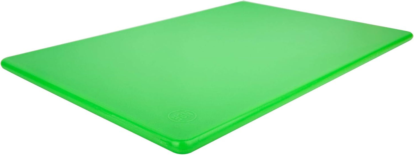 18 x 12 Large Blue Plastic Cutting Board for Fish, Seafood, Shellfish - 1/2 Inch Thick HDPP, NSF and Commercial Grade