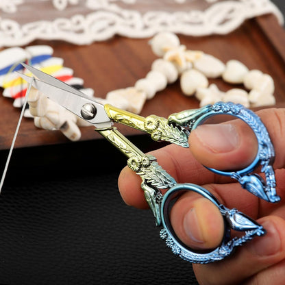 Sewing Embroidery Scissors, Small Thread Shears with Cover | 4.6in, Sharp, Precision, for Craft, Artwork, Needlework, Yarn, Knitting, Paper Cutting, Detail Snips, Cute DIY Kit, Black
