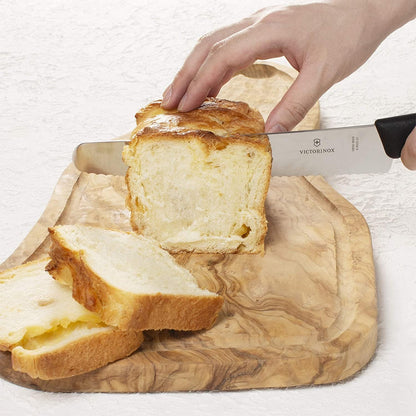 Swiss Classic Bread Knife - Serrated Kitchen Knife for Home Essentials - Perfect for Cutting Bread, Fruit & Vegetables - Black Handle, Serrated Edge, 8.5"