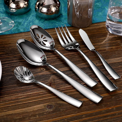 Premium Louis 4-Pc 7-Inch Butter Knives (Silver, Louis) | 18/10 Stainless Steel Butter Spreaders; Classic Design; Ideal for Butter & Jam; Brilliant Mirror Finish; Dishwasher Safe