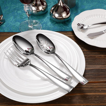 Premium Louis 4-Pc 7-Inch Butter Knives (Silver, Louis) | 18/10 Stainless Steel Butter Spreaders; Classic Design; Ideal for Butter & Jam; Brilliant Mirror Finish; Dishwasher Safe