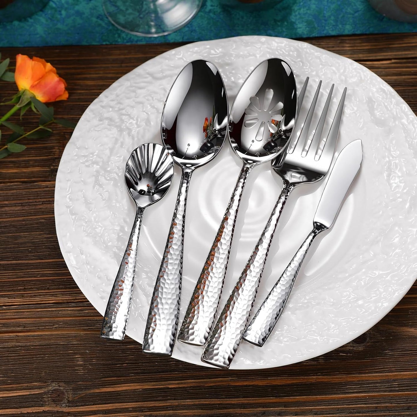 Premium Louis 4-Pc 7-Inch Butter Knives (Silver, Louis) | 18/10 Stainless Steel Butter Spreaders; Classic Design; Ideal for Butter & Jam; Brilliant Mirror Finish; Dishwasher Safe
