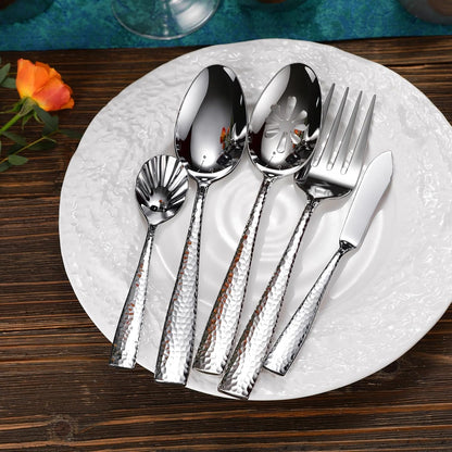 Premium Louis 4-Pc 7-Inch Butter Knives (Silver, Louis) | 18/10 Stainless Steel Butter Spreaders; Classic Design; Ideal for Butter & Jam; Brilliant Mirror Finish; Dishwasher Safe