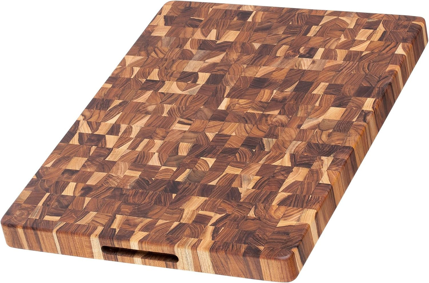 Butcher Block Cutting Board - Large Wooden Cutting Board - Holiday Gift Ideas for Men and Women - Gift-Ready End Grain Wood, Knife Friendly - FSC Certified