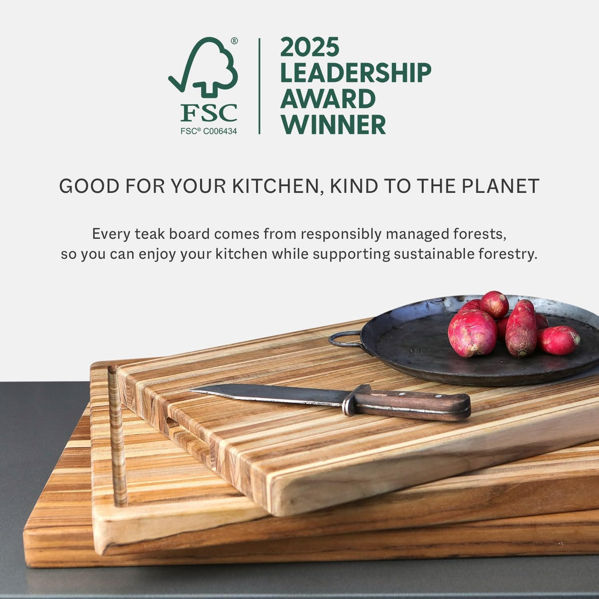Butcher Block Cutting Board - Large Wooden Cutting Board - Holiday Gift Ideas for Men and Women - Gift-Ready End Grain Wood, Knife Friendly - FSC Certified