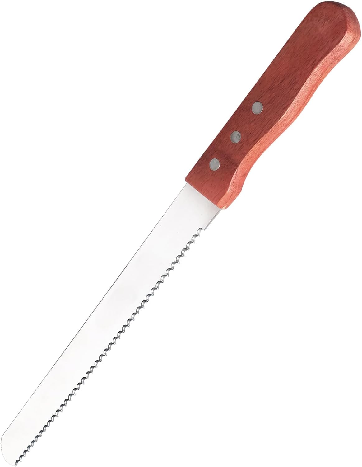Bread Knife, Stainless Steel Serrated Bread Knife for Homemade Bread, Cakes & Bagels, 10 Inch Kitchens Knifes Saw Breads Cutter, Bagel Sourdough Slicer Knifes with Wooden Handle