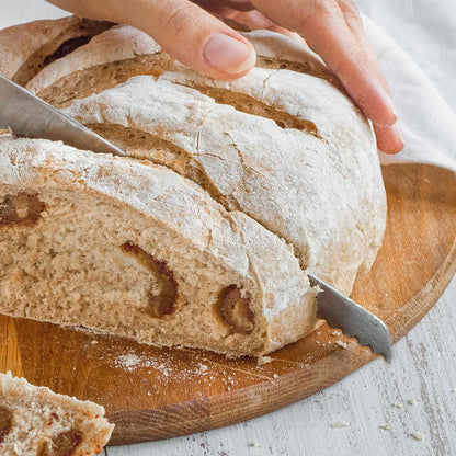 Bread Knife, Stainless Steel Serrated Bread Knife for Homemade Bread, Cakes & Bagels, 10 Inch Kitchens Knifes Saw Breads Cutter, Bagel Sourdough Slicer Knifes with Wooden Handle
