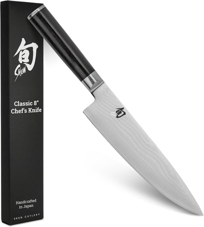 Classic 6" Chef's Knife, Handcrafted Japanese Kitchen Knife for Professional and Home Chefs, VG-MAX Core with Damascus Stainless Steel Cladding, Pakkawood Handle
