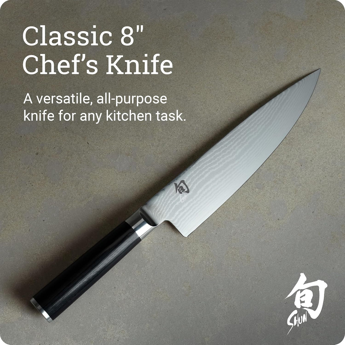 Classic 6" Chef's Knife, Handcrafted Japanese Kitchen Knife for Professional and Home Chefs, VG-MAX Core with Damascus Stainless Steel Cladding, Pakkawood Handle