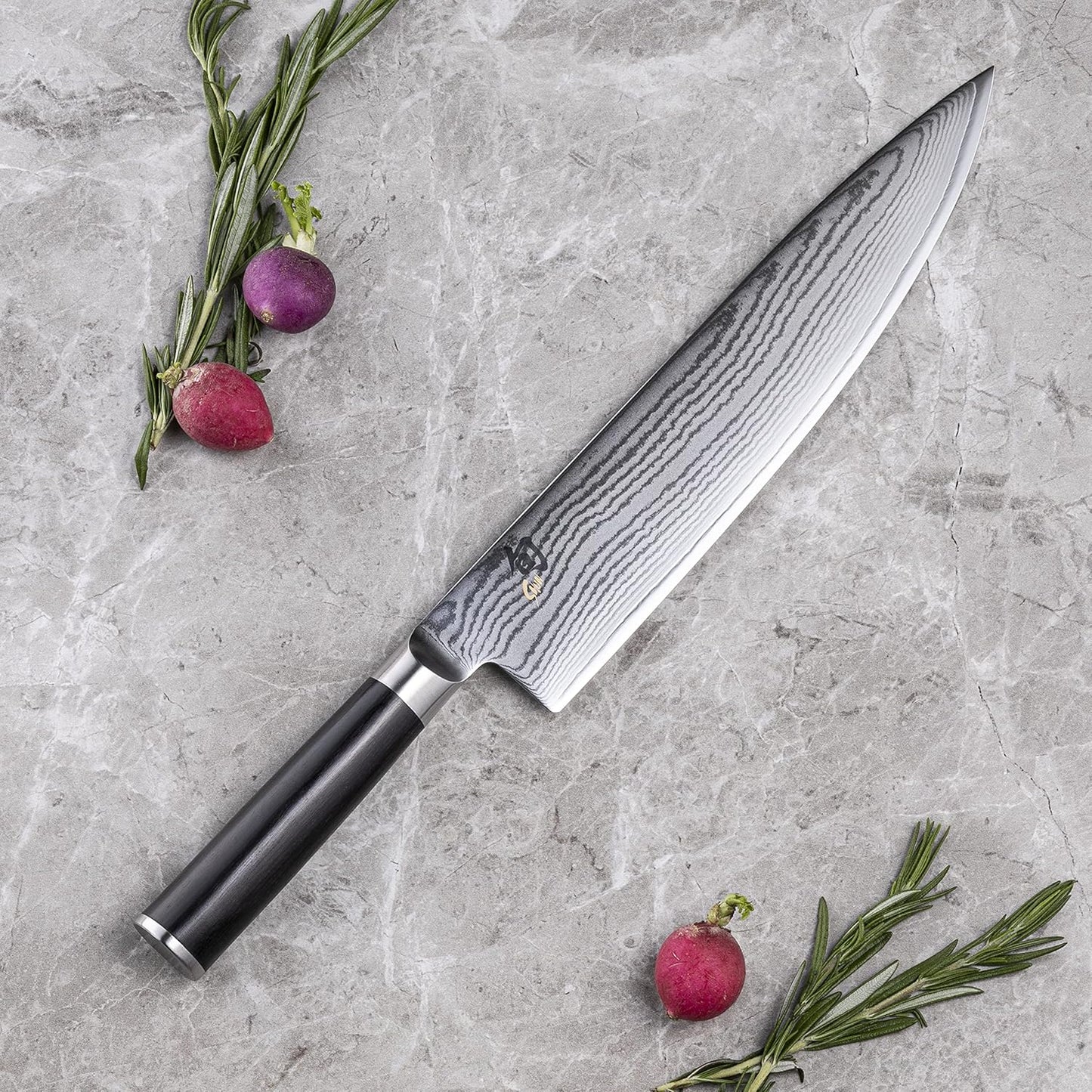Classic 6" Chef's Knife, Handcrafted Japanese Kitchen Knife for Professional and Home Chefs, VG-MAX Core with Damascus Stainless Steel Cladding, Pakkawood Handle