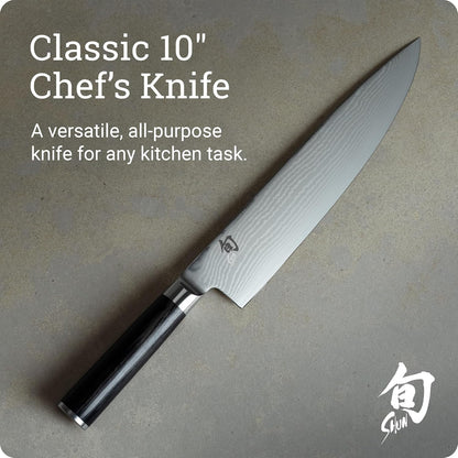 Classic 6" Chef's Knife, Handcrafted Japanese Kitchen Knife for Professional and Home Chefs, VG-MAX Core with Damascus Stainless Steel Cladding, Pakkawood Handle