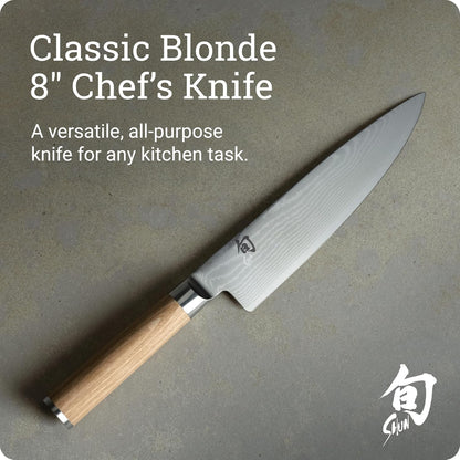 Classic 6" Chef's Knife, Handcrafted Japanese Kitchen Knife for Professional and Home Chefs, VG-MAX Core with Damascus Stainless Steel Cladding, Pakkawood Handle