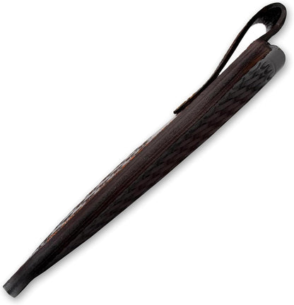 Custom Leather Sheath Tooled Leather Sheath/Hunting Knife Sheath Universal Leather Knife Sheath, 100% Real Laether/ (Dark Brown, 9.0" Inches)