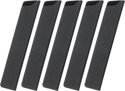 5 Pcs Knife Cover Sleeves, 8.3" x 1.4" ABS Knives Edge Guard Blade Protector Universal Knife Sheath for Home Kitchen, Black