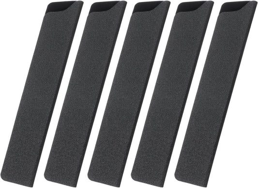 5 Pcs Knife Cover Sleeves, 8.3" x 1.4" ABS Knives Edge Guard Blade Protector Universal Knife Sheath for Home Kitchen, Black